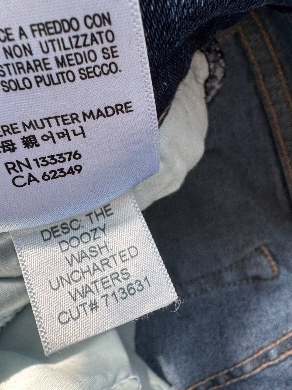 Mother The Doozy Flare Jeans in Uncharted Waters 25 - Picture 9 of 13